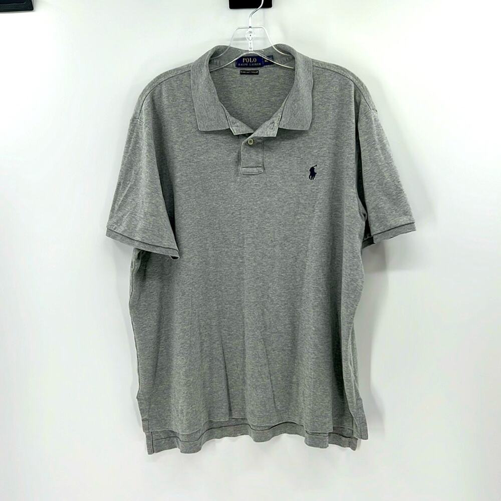 Polo Ralph Lauren Soft Touch Pima Cotton Short Sleeve Polo - Gray - XL